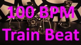 100 BPM - Train Beat Country Rock - 4/4 Drum Track - Metronome - Drum Beat chords