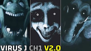 VIRUS J Total Madness - All Jumpscares (Chapter 1 Definitive Edition)