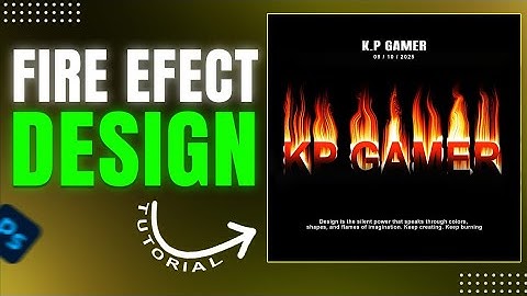 Fire Text Effect🔥Design Like a Pro | Create Flame Typography in Photoshop | Step by Step Tutorial