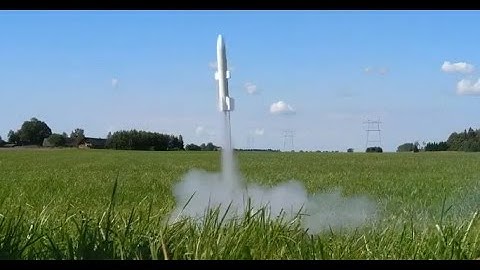 Sorbitol endburner rocket with small smartphone