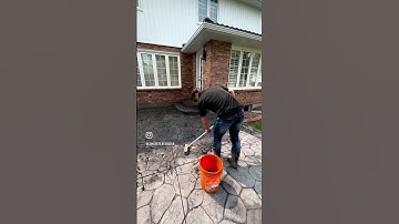 How to revitalize old concrete￼ #stampedconcrete