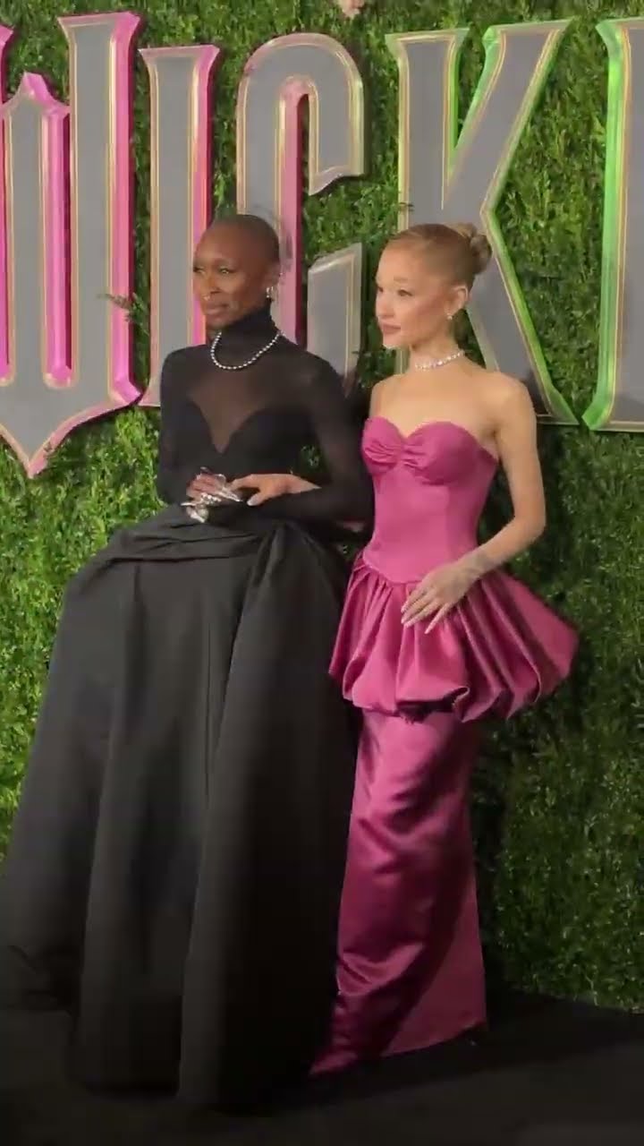 Ariana Grande \u0026 Cynthia Erivo at the Wicked Premiere