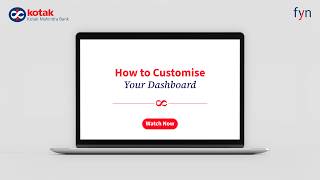 How to Customise Your Dashboard | Kotak fyn