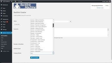 WP Backlink Machine 2  - How to Create Backlinks