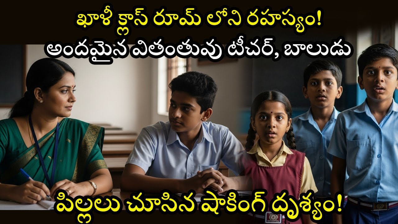 ఖాళీ క్లాస్ రూమ్ లోని రహస్యం! అందమైన వితంతువు టీచర్, బాలుడు -