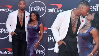 Simone Biles and Jonathan Owens at the Espys /Simone Biles Wins the 2025 Espys Awards / CELEBRATION