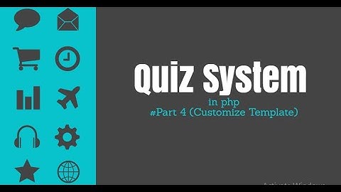 Online Quiz System Project in php part #4