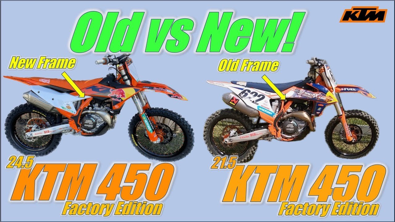 Old vs New! 2024.5 KTM 450 Factory Edition First vs 2021.5 KTM 450