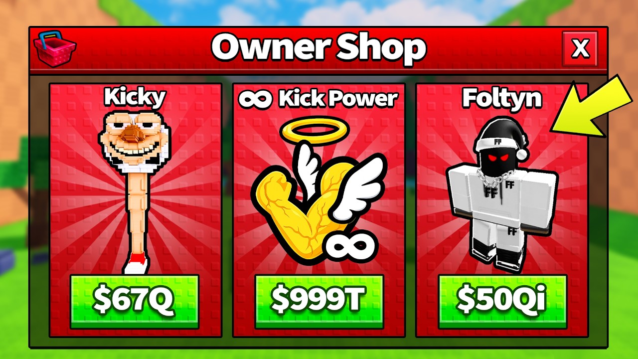Kick a Lucky Block, But I Can Get OWNER UPGRADES!