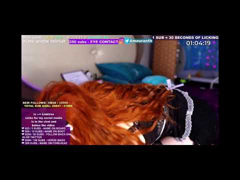 Amouranth Ear Licking 👅 Cosplay + Yoga Positions + Eye Contact