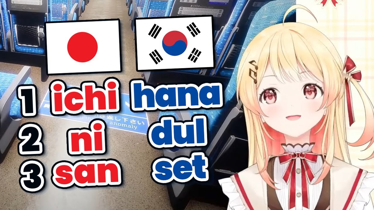 Kanade Counts in Korean Even When Speaking Japanese [Hololive]