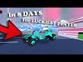 The LUCKIEST PLAYER IN THE WHOLE JAILBREAK COMMUNITY (five Lv5 in 8days without pity)