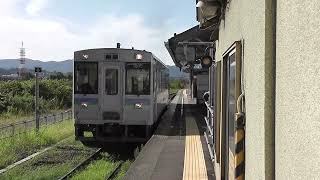 地上ホーム時代の富良野線旭川駅 キハ１５０形発車