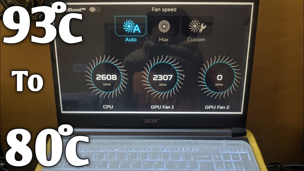 how to control dell laptop fan speed