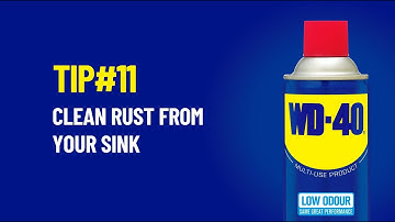 How to Clean Rust From Your Sink Using WD-40 Low Odour