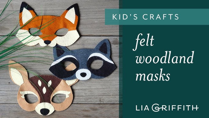 Woodland animal masks paper printable - Kids crafts - Happy Paper Time