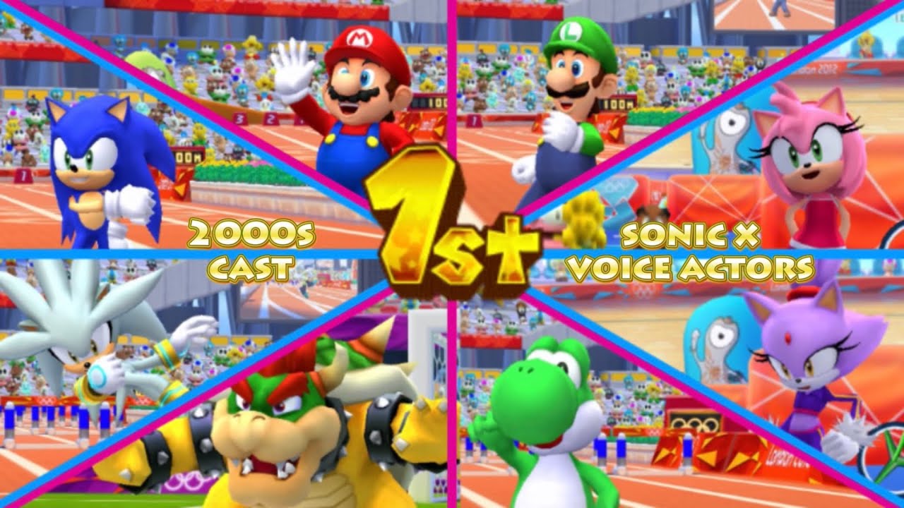 Mario & Sonic at the London 2012 Olympic Games [3DS] - All Win Result Animations: 2000s VAs