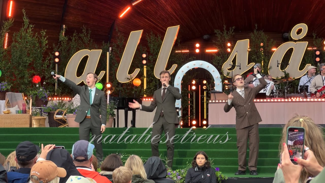 Bara bada bastu - Kaj, at allsång på Skansen rehearsal (genrep) 24-06-25