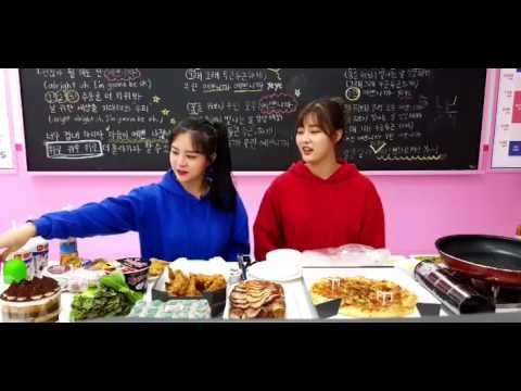 아이돌학교 김은서 X 이시안 - 푸드파이터방 (온라인 생방송) Facebook Live 170810