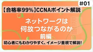 【CCNAポイント解説#01】「NWは何故つながるのか」の要点をわかりやすく解説！(前編)【まずはネットワークの概要からスタート】