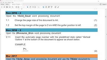 Word Gr 10 3.2 Page Layout - Margins, Orientation, Page numbers