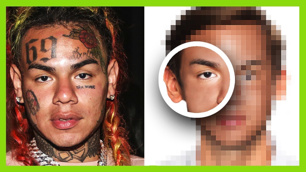 How would look Tekashi69 6ix9ine without his Face Tattoos andhis crazy hair...