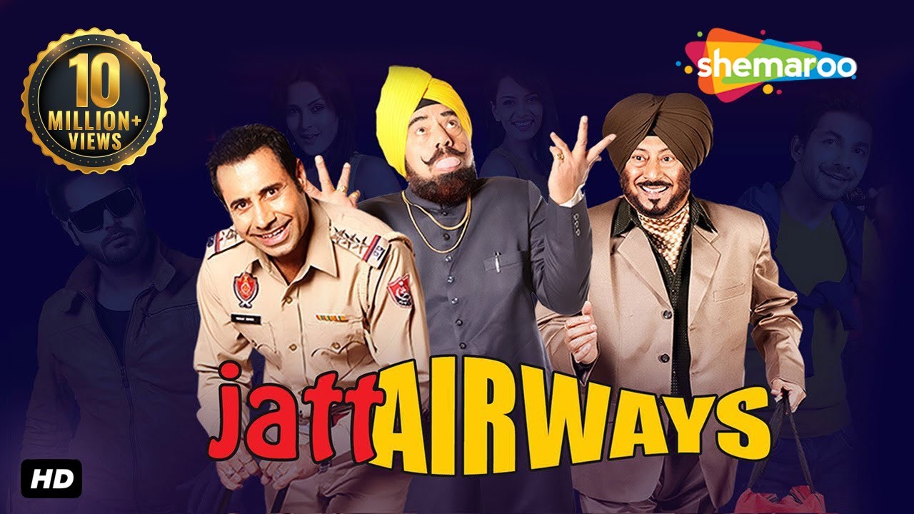 Download Jatt Airways | Jaswinder Bhalla | B N Sharma | Binnu Dhillon | Blockbuster Comedy Movie