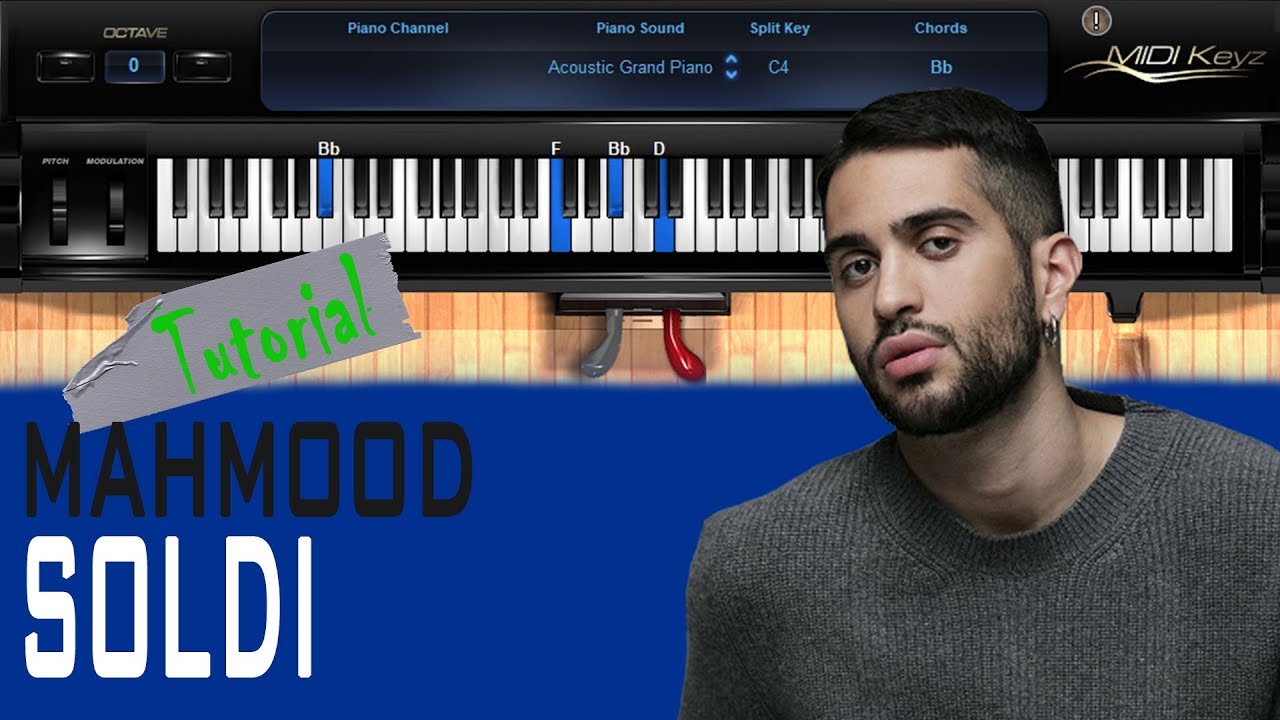 Soldi PIANO TUTORIAL - Mahmood [ Eurovision 2019 / Sanremo 2019 ] (How To Play)