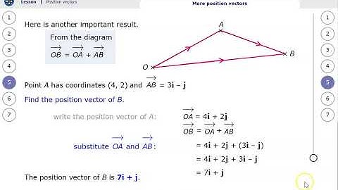 A2  Position Vectors