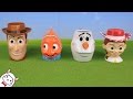 Toy Story Finding Nemo Frozen Olaf おもちゃ フェイスマグカップとビーズ Surprise Eggs Toys Disney Pixer