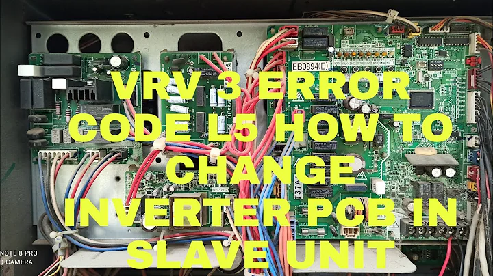 DAIKIN VRV 3 INVERTER ERROR CODE L5 & TODAY  HOW TO CHANGE INVERTER PCB WITH FULLY INFORMATION