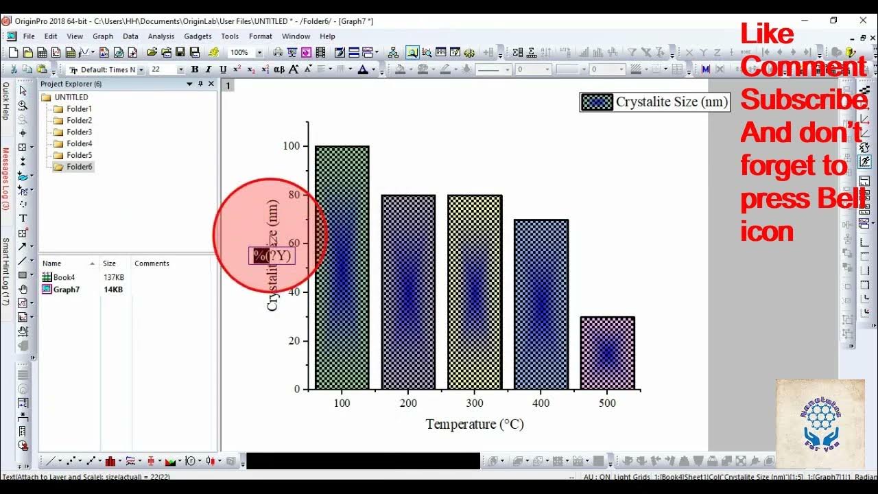 How to increase or decrease space between bars in origin graph youtube