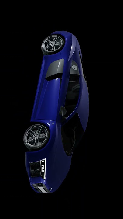 Audi R8 V10 Plus made in blender , render in cycles 360 animation , black background #shorts