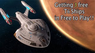 Getting 3 free ships in STO - F2P