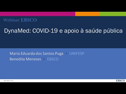Webinar EBSCO: DynaMed COVID 19 e apoio à saúde pública (24-04-2020)