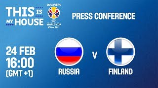 Russia v Finland - Press Conference