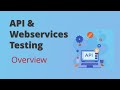 Overview on Webservices API Testing || API Testing Beginner's Tutorial