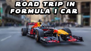 Road Trip in F1 Race Car