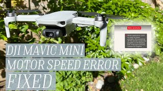 DJI Mavic Mini: ИСПРАВЛЕНИЕ ошибки скорости двигателя — 3 МЕТОДА (код 30246)