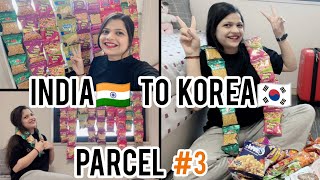 India?? to korea?? my 3rd parcel? | indian snacks♥️ | rate increase ?