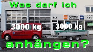 Welchen Anhänger darf mein Auto ziehen? Wie schwer darf er sein?