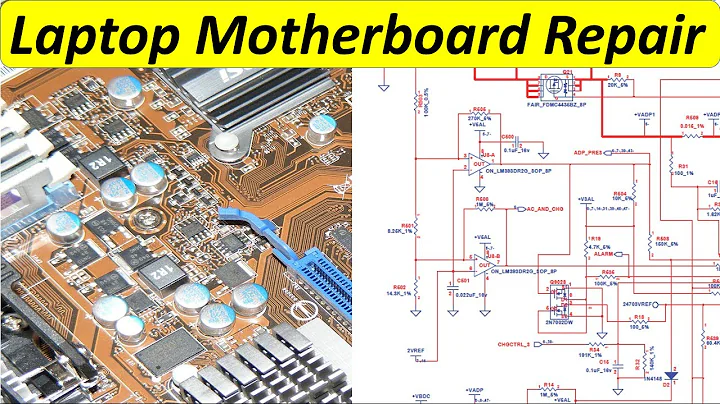 laptop motherboard repair guide - motherboard repair with schematics reading