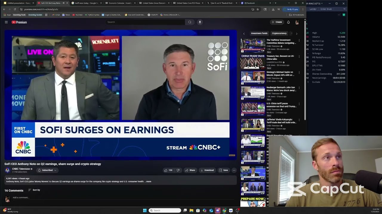 Sofi & Fubo earnings news