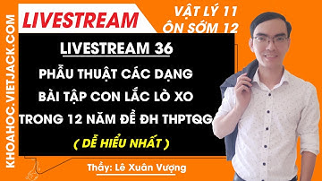 Các dạng bài tập con lắc lò xo trong 12 năm đề ĐH THPTQG - Vật lý 12 - Thầy Lê Xuân Vượng