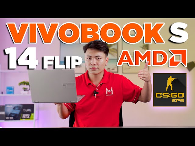 Asus Vivobook S 14 Flip TN3402QA (AMD) - Laptop Xoay gập chơi mượt game FPS | LaptopWorld