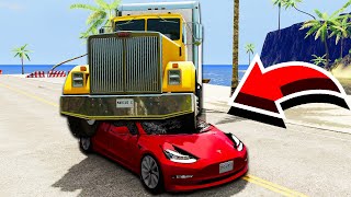 TESLA vs CAMION *CHALLENGE EXTREM !