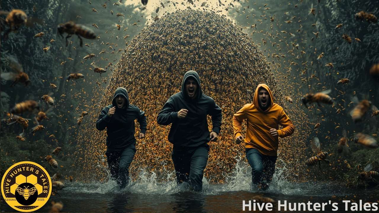 Chased by Wild Bees: Giant Honey Hunt Discovery at Dangerous Heights