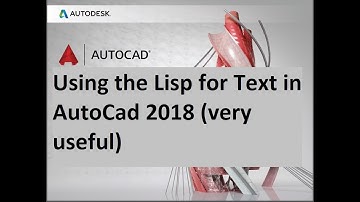 Using the Lisp for Text in autocad 2018 (very useful)