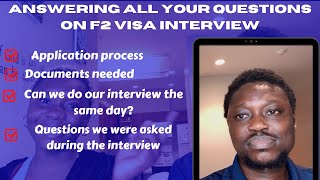 How I Came to The US with My Spouse | F2 Visa Application, Tips, Dos and Don't