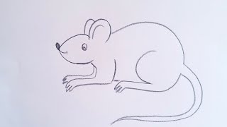 how to draw rat drawing easy step by step@DrawingTalent